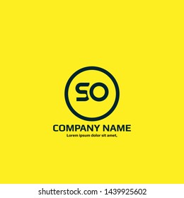 SO logo. SO company linked letter logo concept. Designed for your web site design, logo, app, UI.SO initial logo design