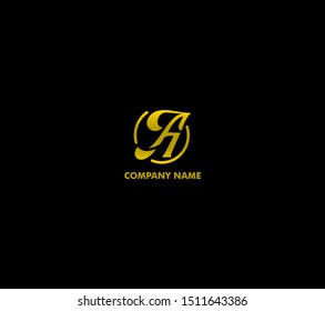 logo A Company name initial comercial grapich to use