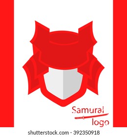 Logo for company. Samurai logo. Vector illustration
