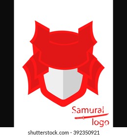 Logo for company. Samurai logo. Vector illustration