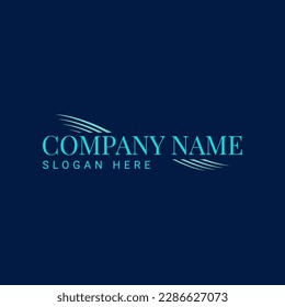 logo company template design wings style elegant style.