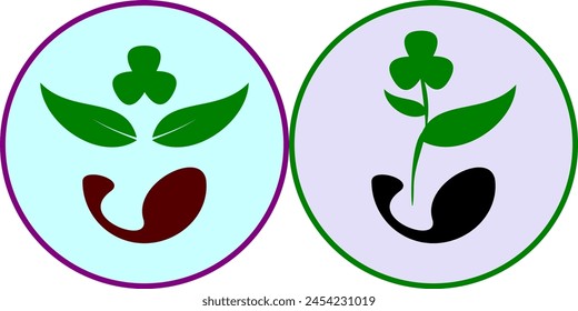 logo for a company that deals with greening the earth, forestry and love of nature