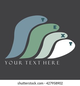 Logo of company. Wave logo. Vector.
