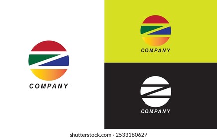 The logo for Company Z is a vibrant and dynamic representation of its brand identity, characterized by a harmonious blend of colors that evoke creativity and energy. This visually striking design not 