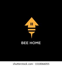 Logo concept for bee home