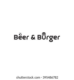 Logo concept "Beer and Burger"