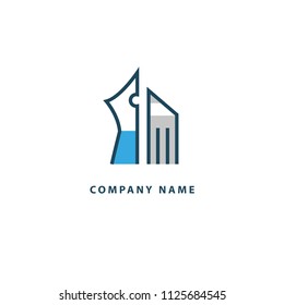 Logo concept of chat, blog, note, encyclopedia, online courses, outline art, webinar, communication, stationery, education. Messenge vector sign. Sketch icon. Vector logotype design pen and paper.