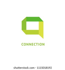 Logo concept of chat, media, soft, dialogue script, popup, spam, profile, software, communication, contact, social network. Support service, messenger. Message icon. 