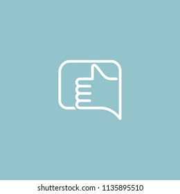 Logo concept of chat, media, soft, dialogue script, popup, spam, profile, software, communication, contact, social network. Support service, messenger. Message icon. Logotype design speech bubble.