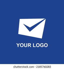 logo with the concept of combining email and symbol verification. Can be used for your company that prioritizes trust

