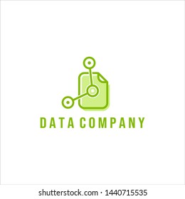 Logo with the concept of data for your company