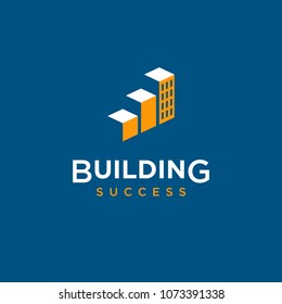 Diseño de logotipo para la industria de la construcción - Vector EPS10.