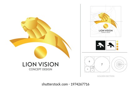 Logo concept design for organizations or brand with progressive vision are the leaders of various business competitions. People with strong and progressive ideas are similar to lion.