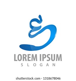 logo concept design. Signature Initial letter E. Symbol graphic template element. 3D style