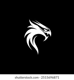Logo concept of dragon head 