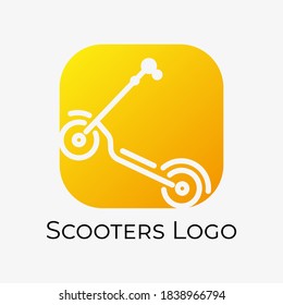 logotipo con el concepto de motocicleta eléctrica