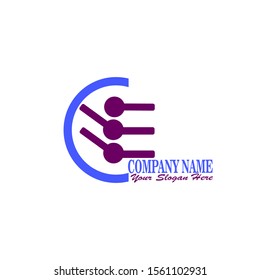 logo concept for fintech and digital finance industry