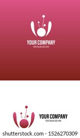 Logo concept with floral and nature style design.