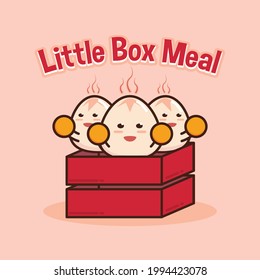 Logo Concept for Food and Lunch Box or Meal Kids