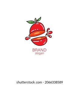 Logo concept with fruits symbol. Can be used for brand logos for beverage products, agricultural products or fruit shops, etc