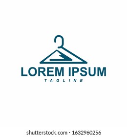 Logo Concept A Hanger And Mountain Perfect for Laundry, Apparel etc.