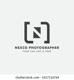 Logo Concept Icon Photographer Letter N "Negative Space".
