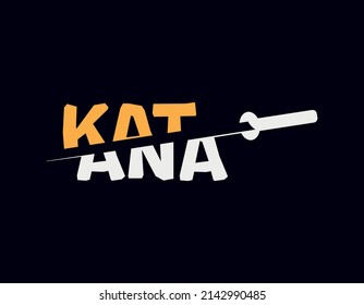 Logo Concept Katana Writing Cut 260nw 2142990485 
