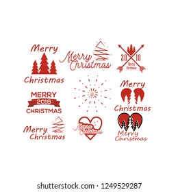 logo concept merry christmas
