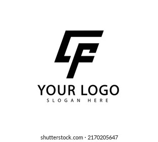 
a logo with the concept of a monogram of the letters G and F, this logo is suitable for use as a fashion brand logo and can be used as a logosymbol by celebrities.