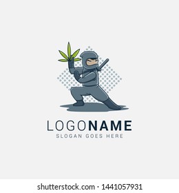 Logo concept for Ninja Hemp - CBD industry