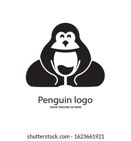 Logo concept for Penguin restaurants. authoritative and fun simple