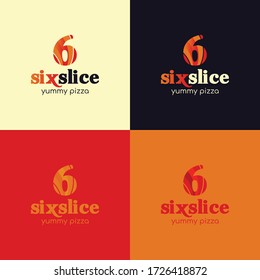 Logo concept for restaurant, pizza shop, fast food shop, pizza slice, logotype, pizza cafe logotype