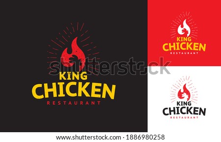 logo concept for roast chicken restaurant