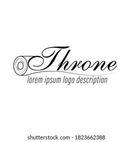 logo with the concept of rolls of tissue