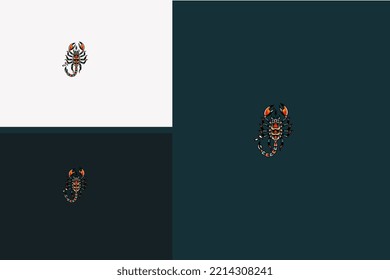 logo concept scorpio vector illustration design