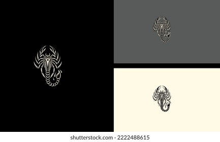 logo concept of scorpio vector illustration design