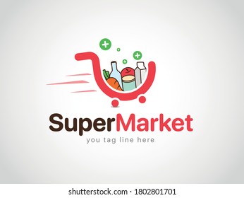 logo concept for shop or supermarket