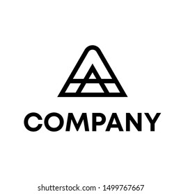 logo concept sign initials A vector template icon