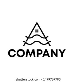 logo concept sign initials A vector template icon