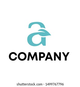 logo concept sign initials A vector template icon