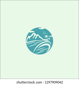 logo concept simple photography beach, Photography Logo Designs Template Vector, Photo Idea Logo Designs Vector - Vector 