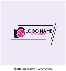 logo concept simple photography beach, Photography Logo Designs Template Vector, Photo Idea Logo Designs Vector - Vector 