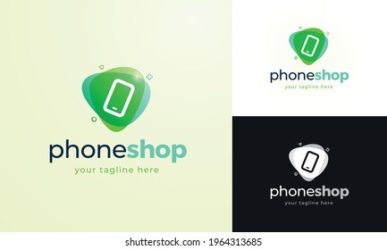 logo concept for a store specializing in the sale of smartphones
