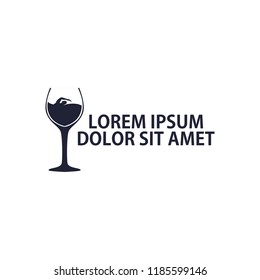 Logo Concept Swimming in Wine 