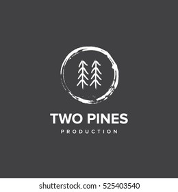 Logo concept "Two Pines Production"