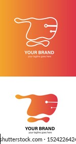 Logo concept for your business, technology store, gadget store, or electronics store.