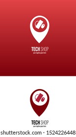 Logo concept for your business, technology store, gadget store, or electronics store.