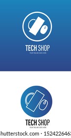 Logo concept for your business, technology store, gadget store, or electronics store.