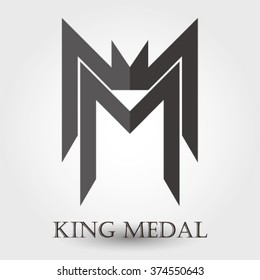 Logo concepts letter m and crown innovative and creative inspiration enterprise business