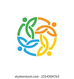 Logo Connecting people vector design